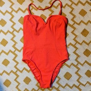 Hot Pink Vintage Bathing Suit